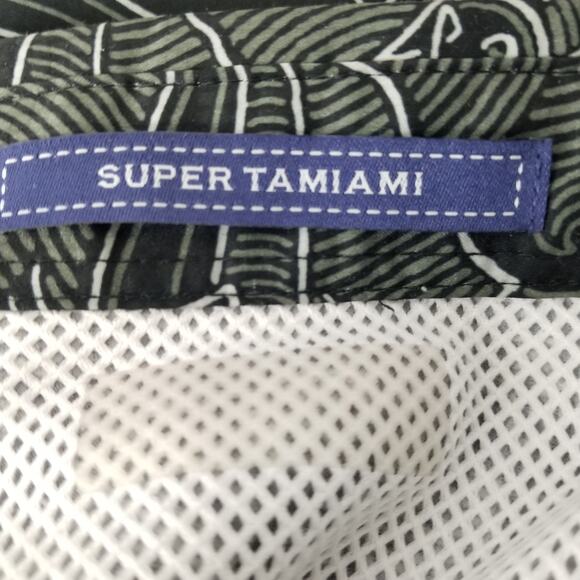 Columbia PFG Super Tamiami Shirt Mens Small Black Fish Print Omni-Shade Fishing - Picture 12 of 14